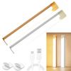 Motion Sensor LED Cabinet Light USB Rechargeable Magnetic Stick-on Lamp No Drilling Cabinet Light for Kitchen Wardrobe Stairs