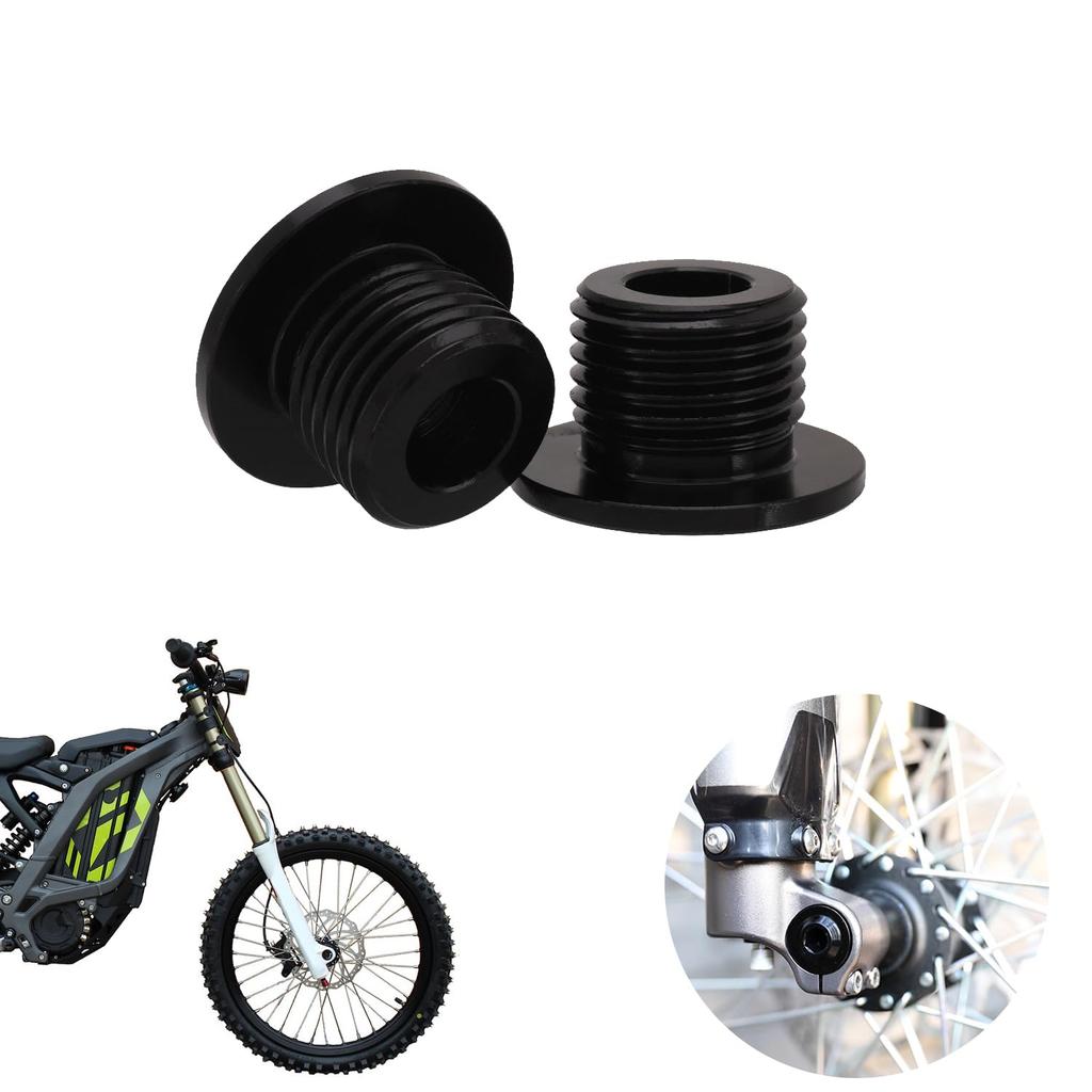 M16x1.5 Front Fork Axle Nut for Surron,Front Wheel Axle Nuts Screws for Dirt Bike Sur Ron Light Bee S/Light Bee X/Talaria Sting L1E/X160/X260 - Black