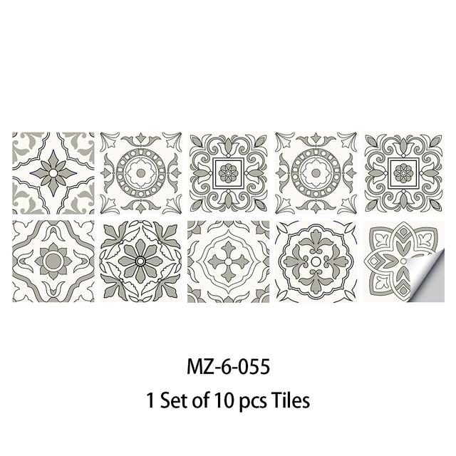 Película adhesiva para azulejos, 28 estilos a elegir, para azulejos/suelo en la cocina, protector contra salpicaduras, papel tapiz artístico para suelo, calcomanías de pared