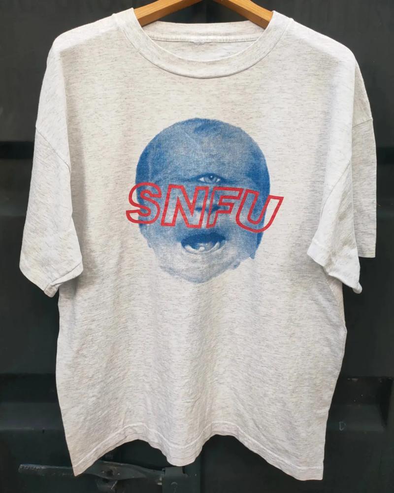 Vtg 90s SNFU Tee, SNFU Band Gift For Fan Ash Gray All Size Shirt Unisex T-Shirt XXXXL