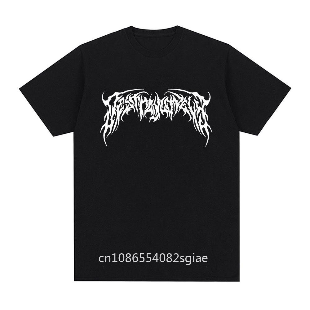 Rapper Destroy Lonely Logo T-shirt Fashion Hip Hop Oversized T Shirts Casual Cotton Short Sleeve T-shirts Gothic Streetwear Unisex