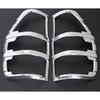 Nicebee 2pcs/set ABS Tail Light Covers Trim Car Styling Rear Lamp Cover for Ford RANGER T6 2012- 2016 (Matte Silver)