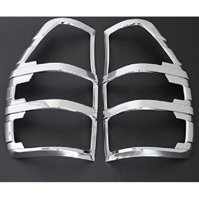 Nicebee 2pcs/set ABS Tail Light Covers Trim Car Styling Rear Lamp Cover for Ford RANGER T6 2012- 2016 (Matte Silver)
