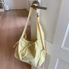 Large Capacity Drawstring Tote Bag Korean Crossbody Bag Casual Nylon Shoulder Bag  Office Worker
