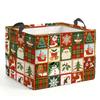 Large Capacity Christmas Storage Basket Cartoon Snowman Toys Organizer Box Laundry Hamper  Closet