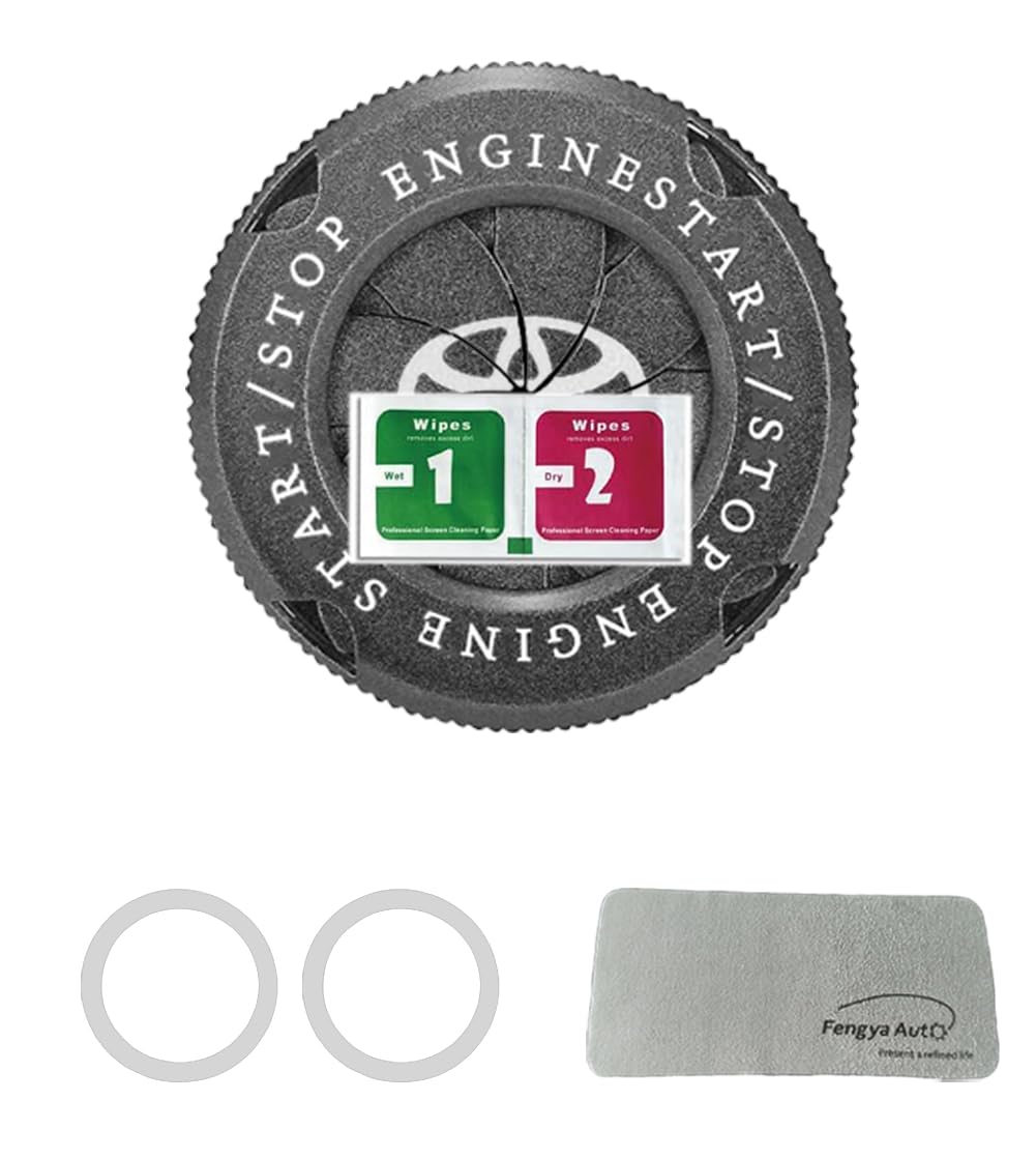 

Декоративная накладка на кнопку запуска/остановки двигателя автомобиля, крышка переключателя, кольцо кнопки запуска автомобиля, двигатель Applicable to Toyota золотой