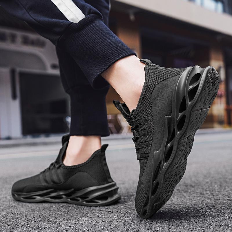 Neue atmungsaktive Freizeitschuhe aus Mesh Schnürschuhe Fly-Woven Sportschuhe Ultraleichte Freizeitschuhe