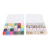 48 Grids Letter Beads Friendship Bracelet Set 24 Colors Clay Beads Jewelry Making Beads Set for 6‑12