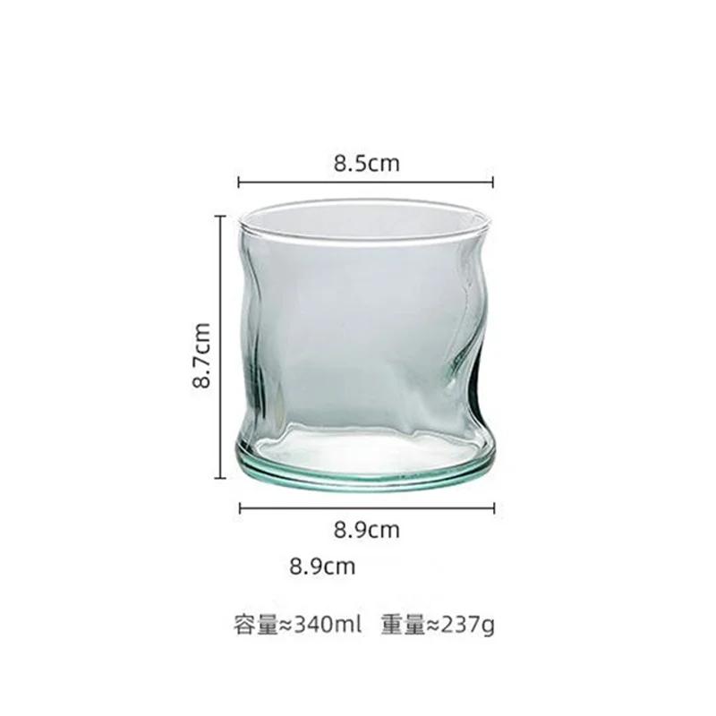 

Необычный Крученый Стакан для Виски Термостойкий Средневековый Светло-Голубой Стеклянный Стакан для Рома Пива Водки Кружка для Холодных Напитков Воды Стаканы для Виски 1pc