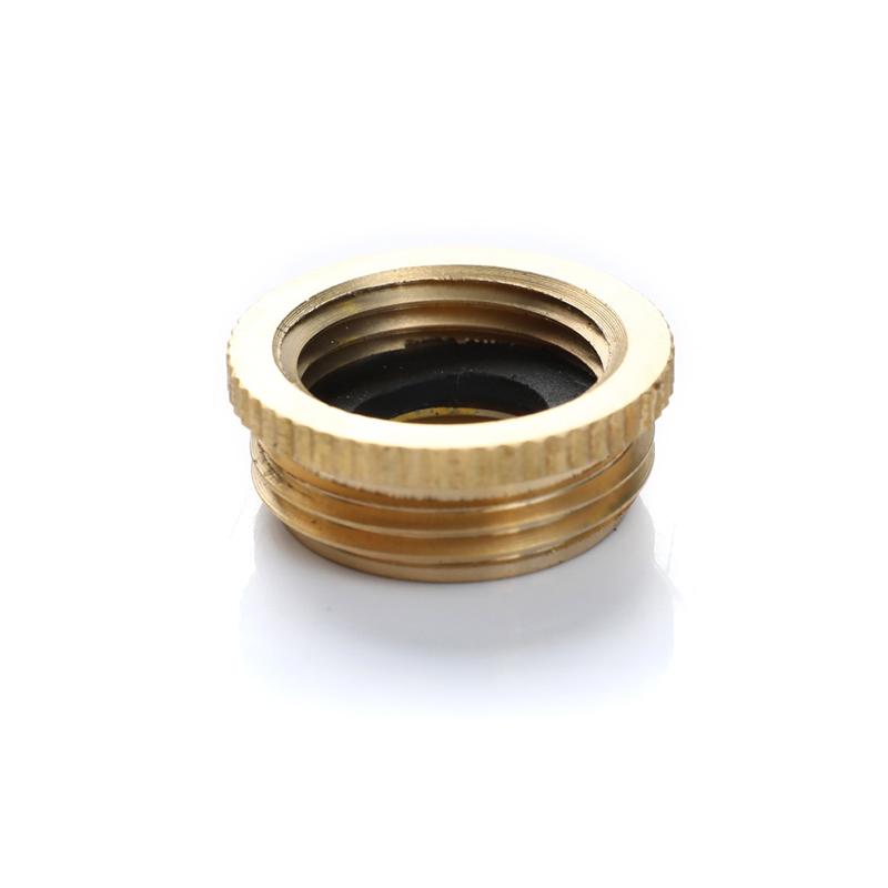 Venkovní konektor na kohoutek, mosazný adaptér 3/4" a 1/2", závitová redukce na hadici