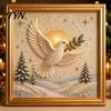 Artistic Faux Pearl Bead Kits Christmas Art Kit, Winter Scene DIY Painting Holiday Craft for Kids 3D Sparkling Animal Wall Kit Adults,
