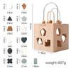 Wooden Box Toys Five-in-one Multifunctional Geometric Shape Blocks Shape Matching Toys Montessori Puzzle Education Stacking Game