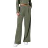 Women's Fashion Color Elastic Waist Wide Leg Pants High Waist Pocket Casual Pants