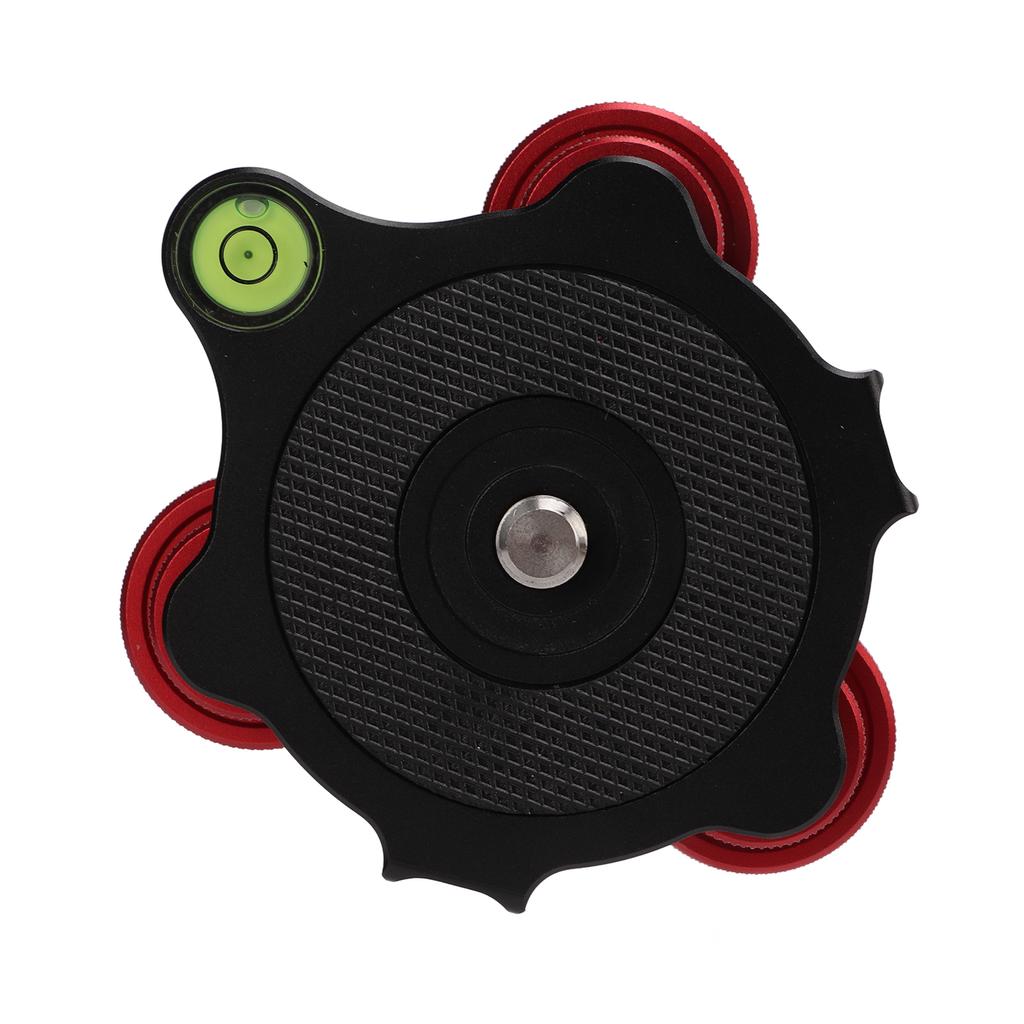 LP?64 Camera Tripod Ball Head Leveling Base Aluminum Triple Wheel Leveler Bubble Level