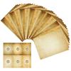 48PCS A4 Writing Paper Brown Decorative Material Paper Retro Letter Paper  Scrapbook