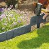 10/20 flower beds, courtyard decorations, plastic gardening fences, lawn edge fences, imitation stone effect edges, easy to assemble