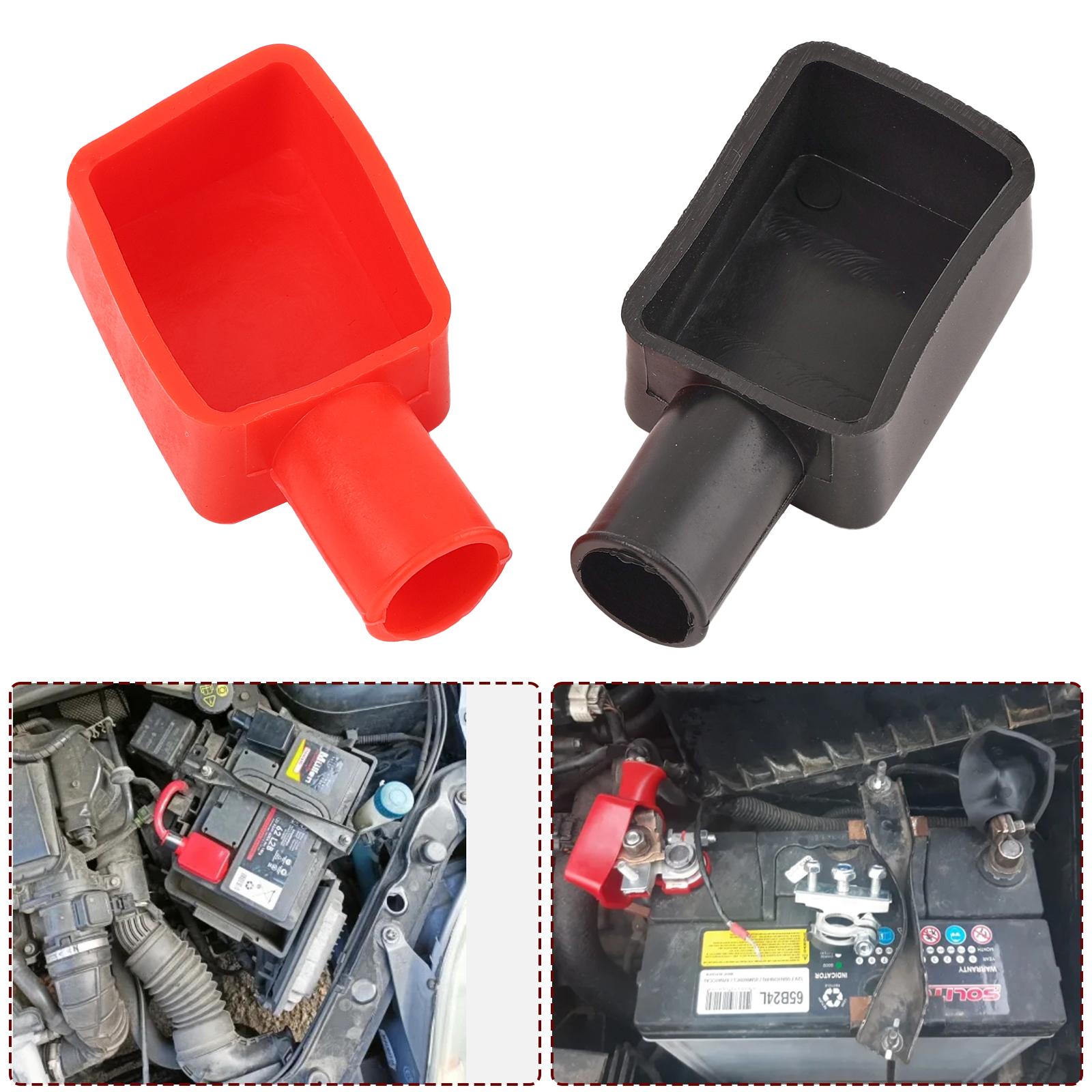 2 Paia Copri Terminali Batteria Auto - Isolanti Per Poli Positivi E Negativi | Protezione Da Polvere E Cortocircuiti - Foto 2