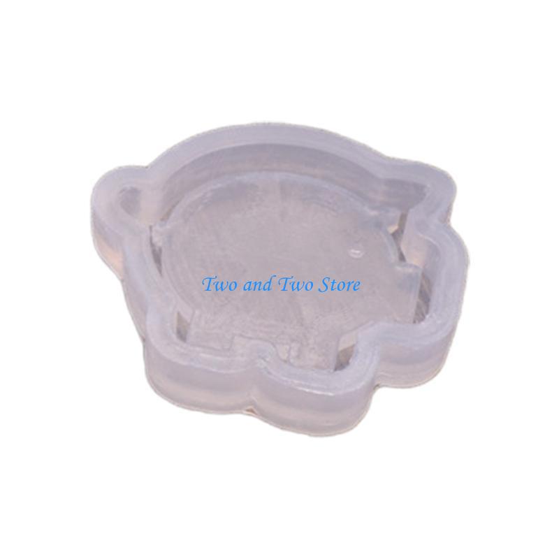 HX6F Epoxy Resin Shaker Moulds Set Charms Pendant Jewellery Making Supplies Bread/Pig
