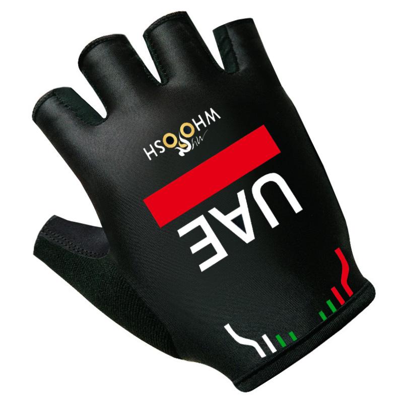 2025 Guanti da Ciclismo EAU Mezza Dita Team FDJ Uomo Donna Guanti da Bici da Strada Corsa Fitness Palestra Equitazione Guanti Sportivi per Bicicletta