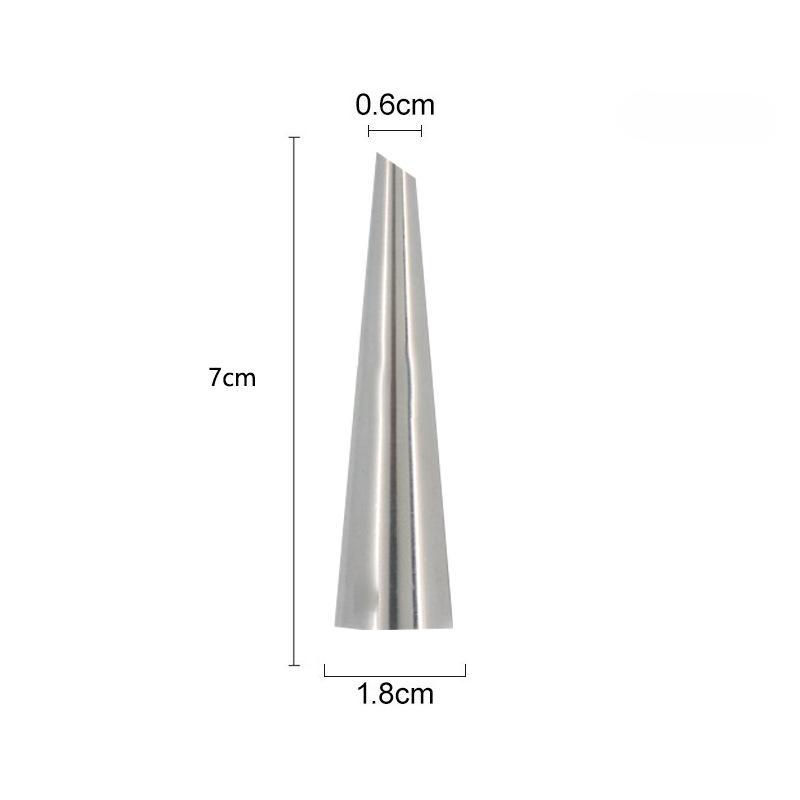 304 Stainless Steel, Piping Nozzle, Pointed Puff Nozzle, Large, Medium, and Small Sizes, Piping, Cream Cake Piping Nozzle, Baking Tool