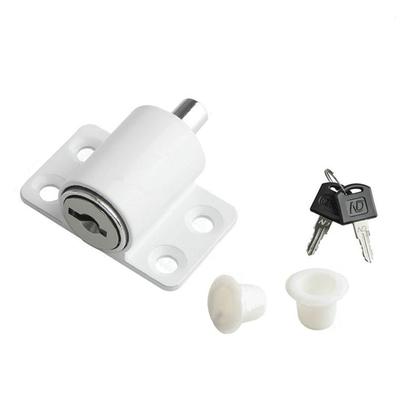 Door Security Lock Anti Theft Alloy Paint Surface with Keys Window Bolt for Home Cabinets