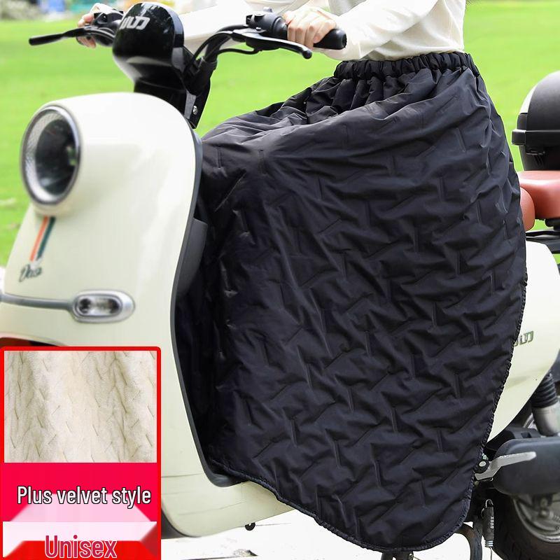 Winter Windproof Fleece-Lined Skirt for Leg and Knee Protection - Unisex Warm Riding Gear