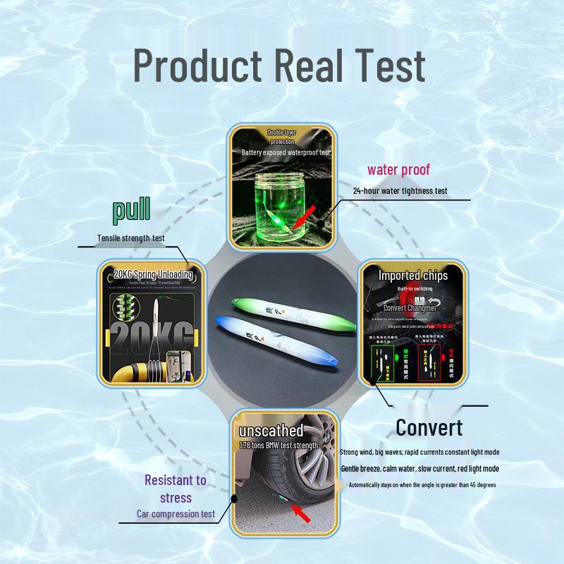 Adjustable Taiwan-Style Fishing Rod Tip Alarm for Night Fishing, Color-Changing Light & Drag Alarm, No Float Needed, with Flashing Luminous Feature