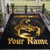 Custom Text Printed Rug Scorpions Non Slip Floor Carpet For Home Room Decor