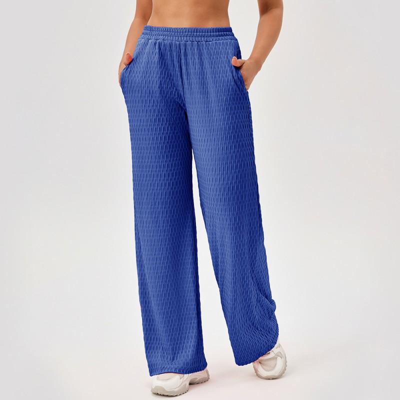 Womens Loose Straight Leg Athletic Pants Printed Stretch Running Fitness Casual
