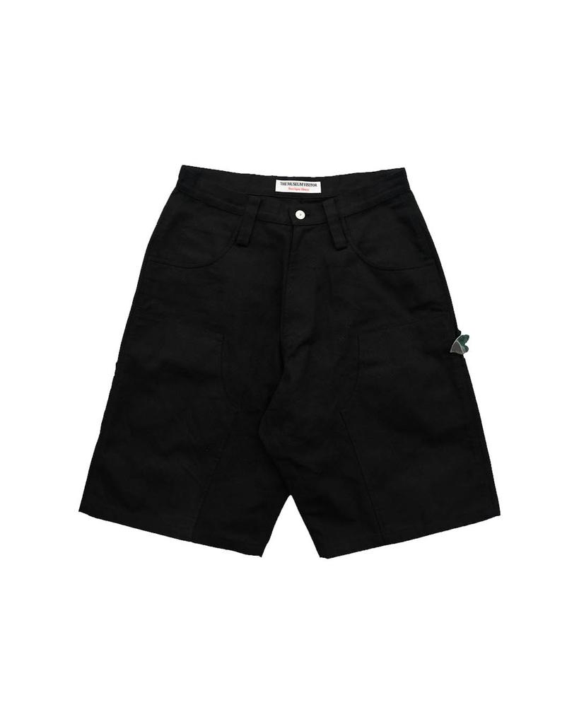 THEMUSEUMVISITOR Double Heart Half Pants (Black)