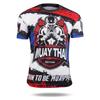 3D Muay Thai Aufdruck Herren T-Shirt Coole Sportmode Streetwear Kurz Sommer