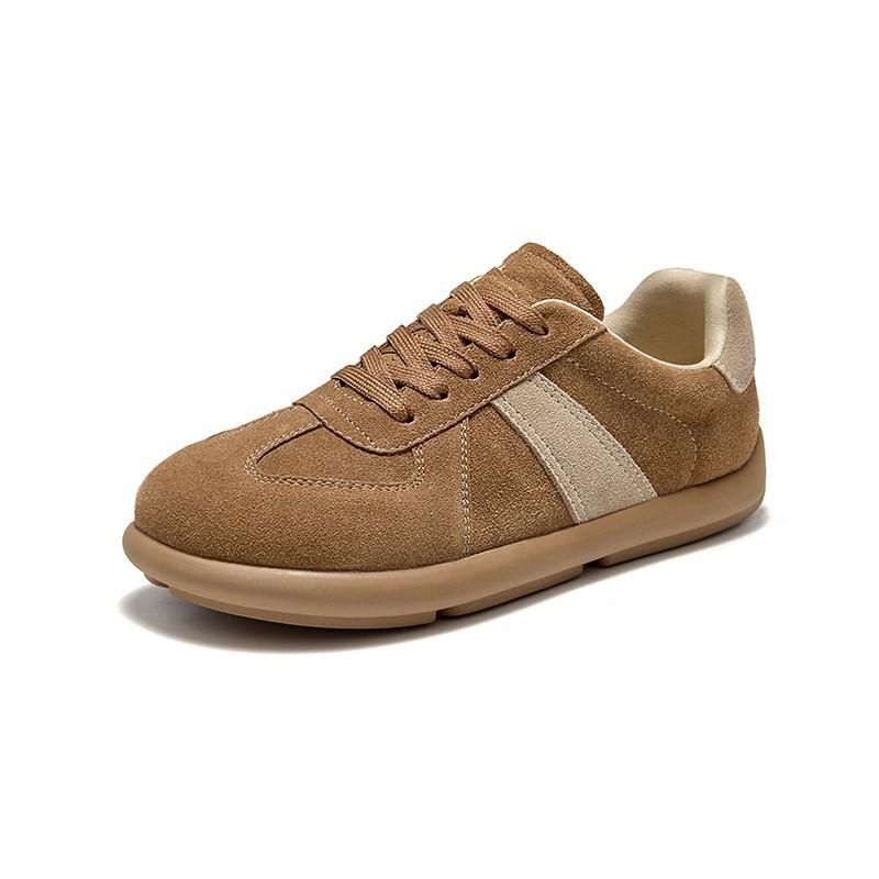 

Ретро повседневная обувь женская 2025 осень новая универсальная Майяр мягкая подошва повседневные кеды на толстой подошве цветные спортивные туфли 35 коричневый