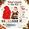 Christmas Craft Kit DIY Painting Craft Kit Gypsum Casting Plaster Casting Mold  Children Coloring