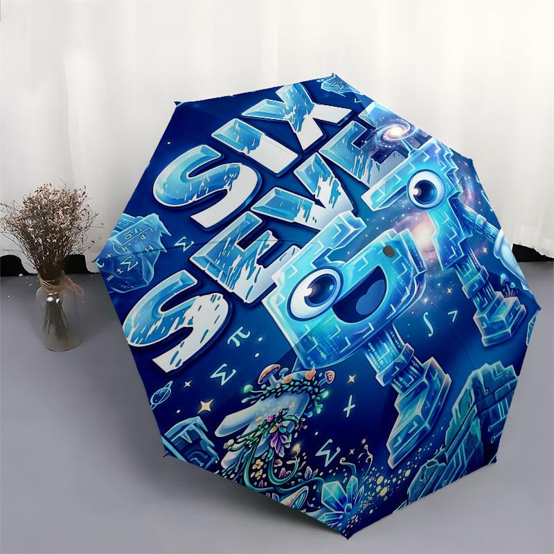 1PC 67 Umbrella-8-Rib Reinforced, Automatic Open, Lightweight & Durable, Fashion Accessory for Outdoor, Beach L0368
