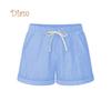 Margot St. Plus Size Casual Women Summer Solid Color Drawstring Shorts Loose Hot Pants