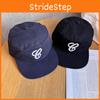 Retro Embroidery Black Cotton Cap Letter Design Breathable Material Streetwear