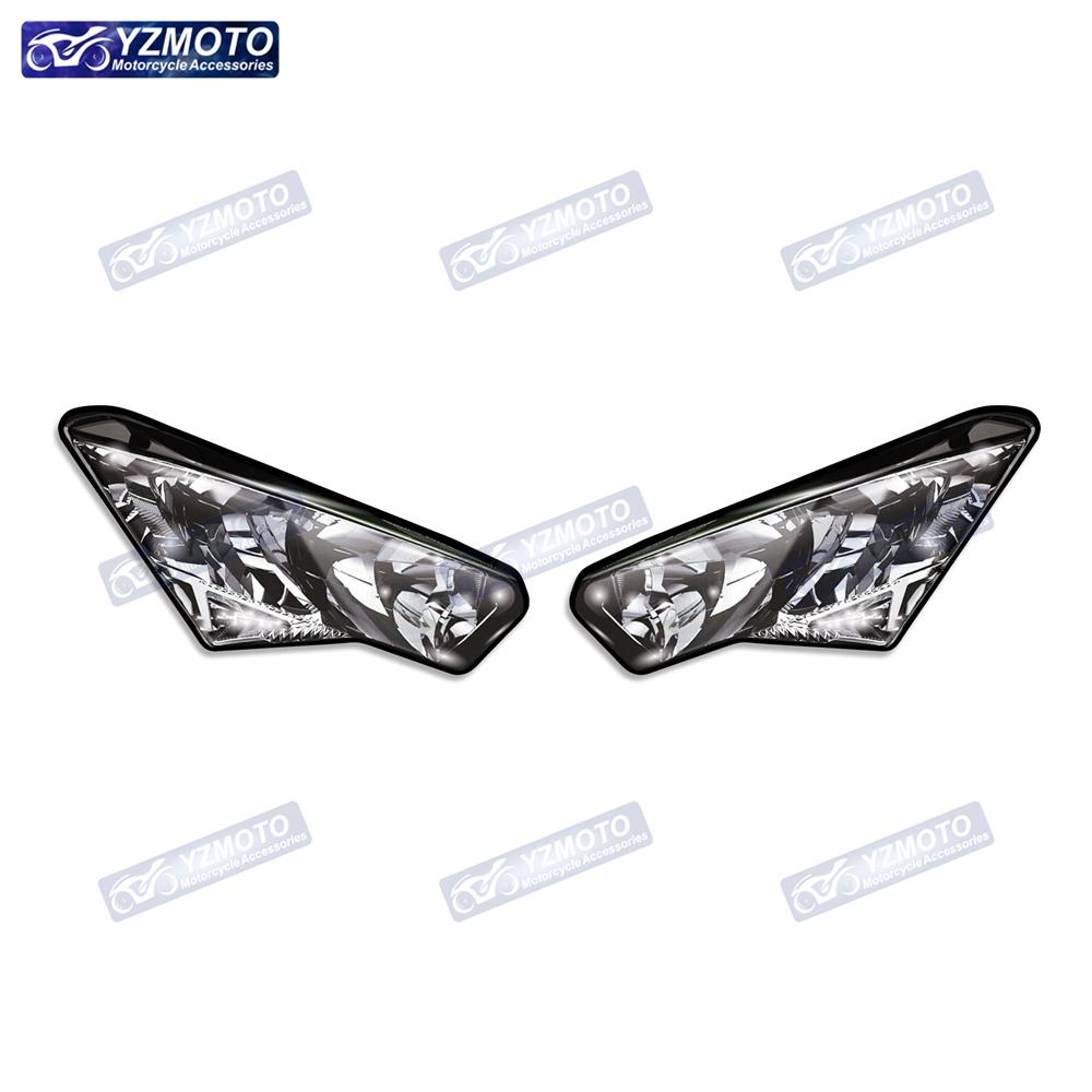 For Kawasaki NINJA400 ZX-6R ZX6R 2019-2023 Motorcycle Track Version Headlight Sticker Headlight Protection Film Decal Stickers