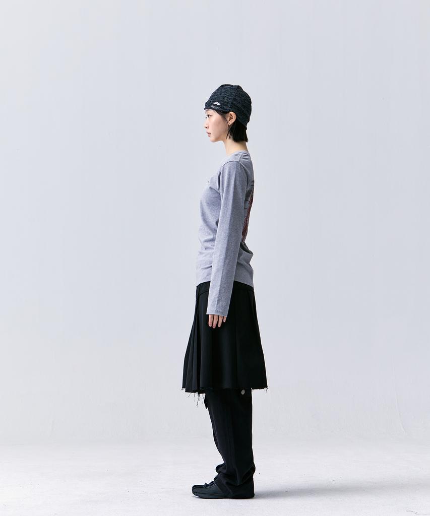 TANSANMAGNESIUM Wing Long Sleeve (Gray/Red)