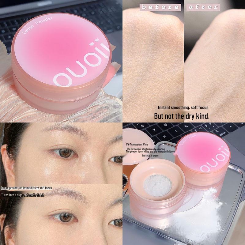 

OUOII Oil Control Waterproof Loose Powder for Dry/Oily Skin - Long-lasting Makeup Setting Standard
