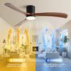 46-56" Low-Profile Electric Fan Light Household Integrated LED Lighting Fan Living Room ABS Blades Ceiling Fan Lamp