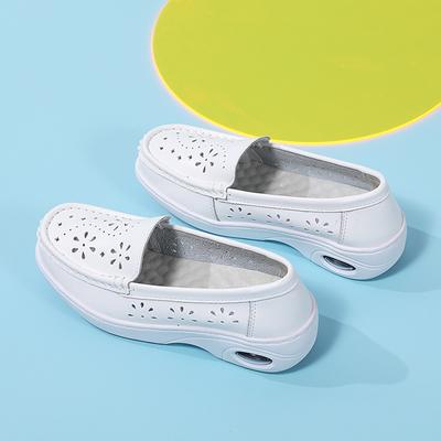 Nurse Shoes Women's Air Cushion New Soft Sole Comfortable Soft Not Tired Feet Non-slip Deodorant White Flat Medical Shoes