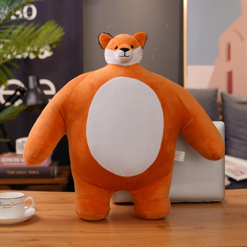 Hohe Qualität 22/45cm Kleiner Kopf Königreich Bär Plüschtier Löwe/Tiger/Faultier Weich Muskel Geschenke Für Kinder Geburtstag Weihnachten
