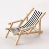 Wooden 1/12 Dollhouse Chair Multicolors Summer Vacation Beach Chair  For OB11 Doll