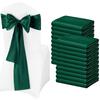 10 Pcs Wedding Banquet Chair Back Ribbon Bows Satin Sash Decorations For Dining Room Party Event Chair Covers