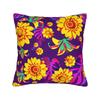 Neon Sunflower Tropical Pillow Case Retro Trendy Pillow Cover Square Pillowcases For Sofa Home Decoration