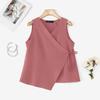 ZANZEA Women Casual V-Neck Sleeveless Lace Up Tank Tops