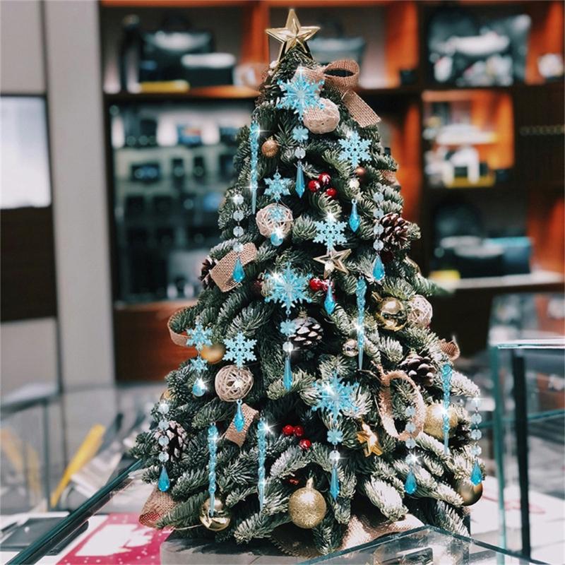 18 Piece Shatterproof Acrylic Christmas Tree Ornament Transparent Hanging Decorations For Holiday Festival Decoration