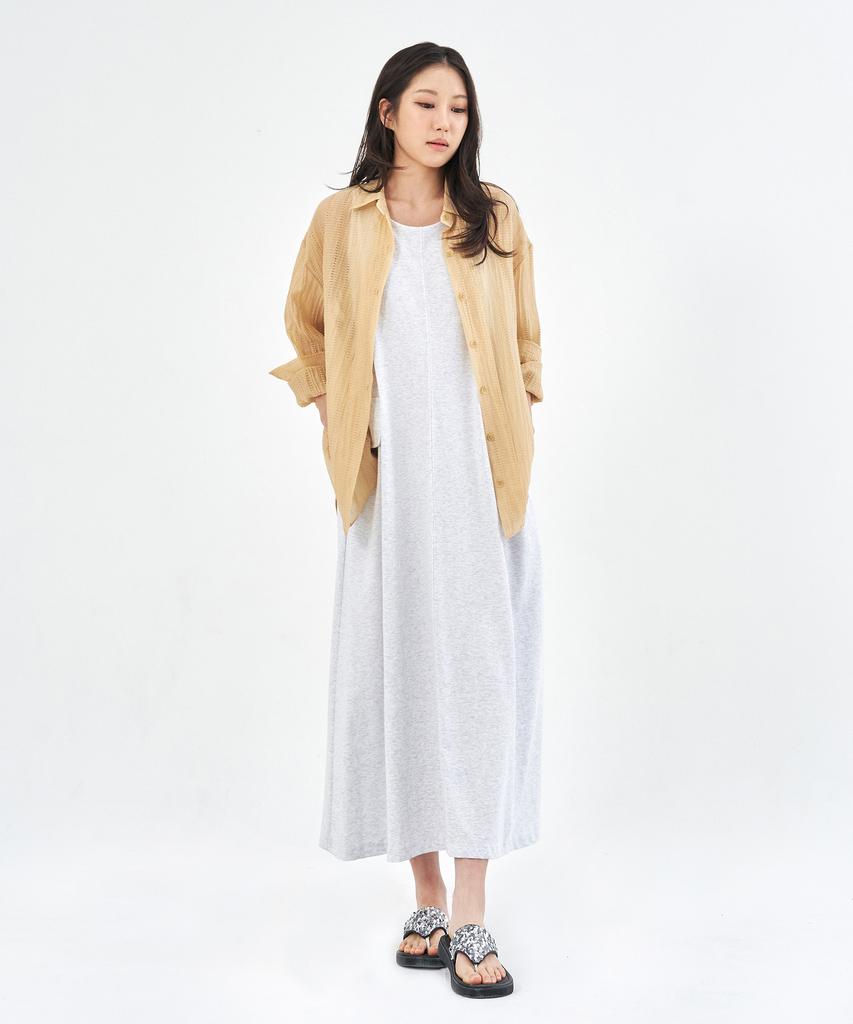 Peulleio Cp One-Piece Dress _ Gray