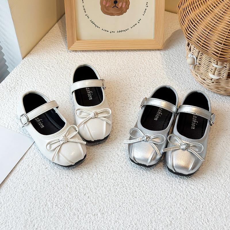 Cute Shoe Girl Single Shoe Soft Bottom Learning Walkers Leather Shoes