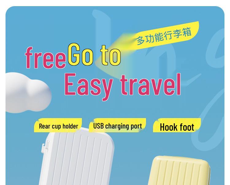 Multifunctional Trolley Suitcase: 20-inch Carry-On & 26-inch Large Capacity with Universal Wheels, Ideal for Students and Travelers